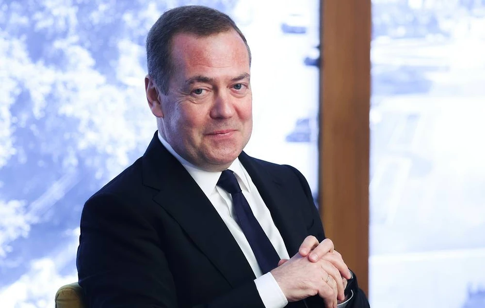 Phó Chủ tịch Hội đồng an ninh quốc gia Nga Dmitry Medvedev. Ảnh: TASS