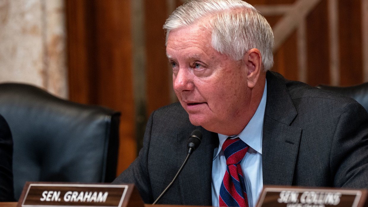 Thượng nghị sĩ Mỹ Lindsey Graham. Ảnh: Getty Images / Kent Nishimura.