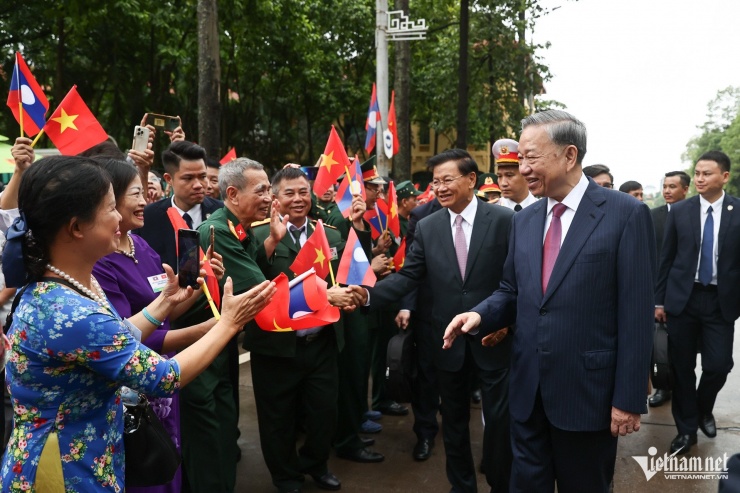 Tổng Bí thư, Chủ tịch nước Tô Lâm chủ trì lễ đón Tổng Bí thư, Chủ tịch nước Lào Thongloun Sisoulith - 10