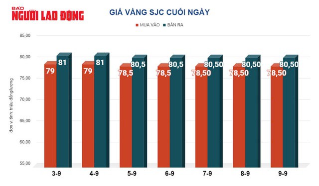 Giá vàng hôm nay, 10-9: Đà tăng bị khựng lại - 2