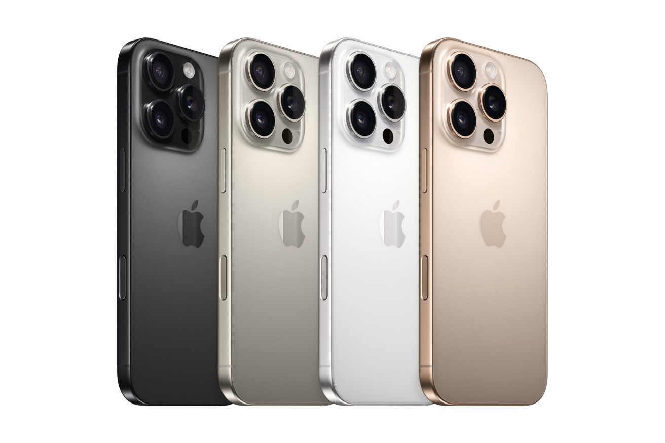 Colors of iPhone 16 Pro series.