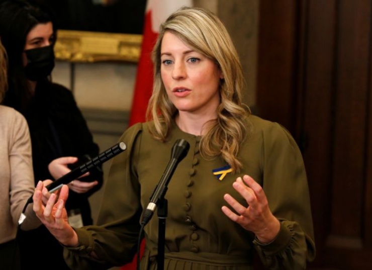 Ngoại trưởng Canada Melanie Joly. Ảnh: Reuters