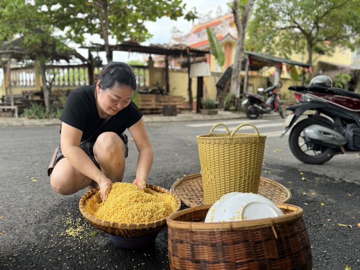 Ngâm đậu xanh làm nhân bánh