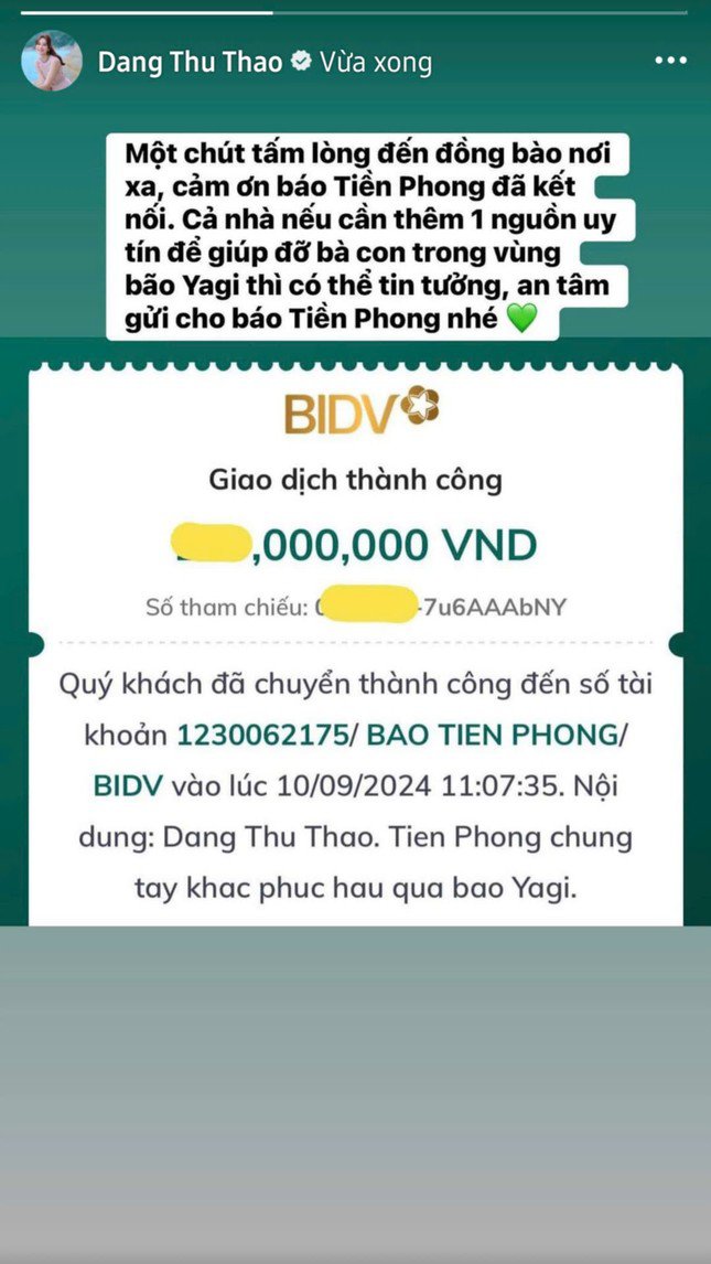 Hoa hậu Đặng Thu Thảo cùng chung tay hỗ trợ người dân miền Bắc vượt qua khó khăn.