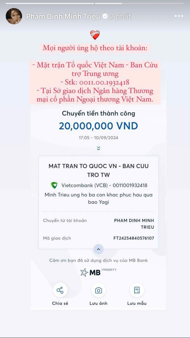 Siêu mẫu Minh Triệu chung tay khắc phục thiên tai cùng bà con.