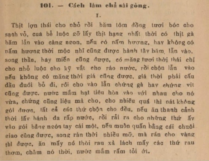 ''Sách nấu thức ăn'' xuất bản tại Hà Nội năm 1932