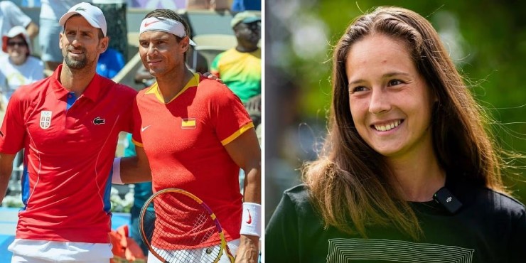 Kasatkina (bên phải) rất công tâm khi nhận xét về GOAT tennis