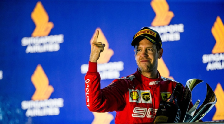 Vettel đã chiến thắng tại Singapore 4 lần