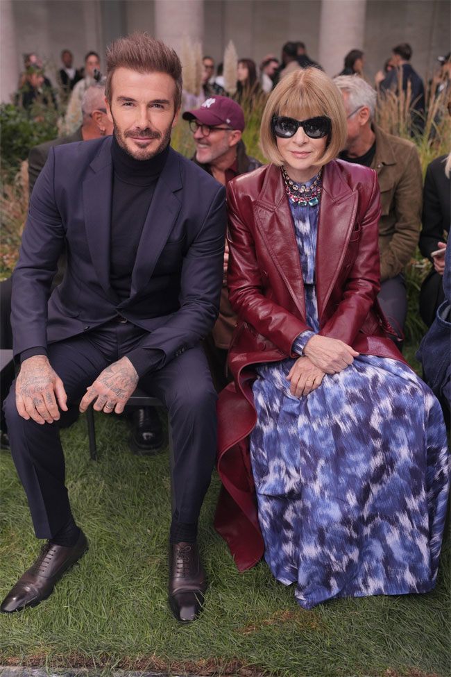 Quý ông David Beckham nổi bật ở show Boss cùng Anna Wintour - 1