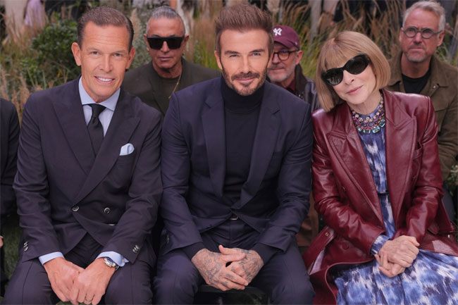 Quý ông David Beckham nổi bật ở show Boss cùng Anna Wintour - 2