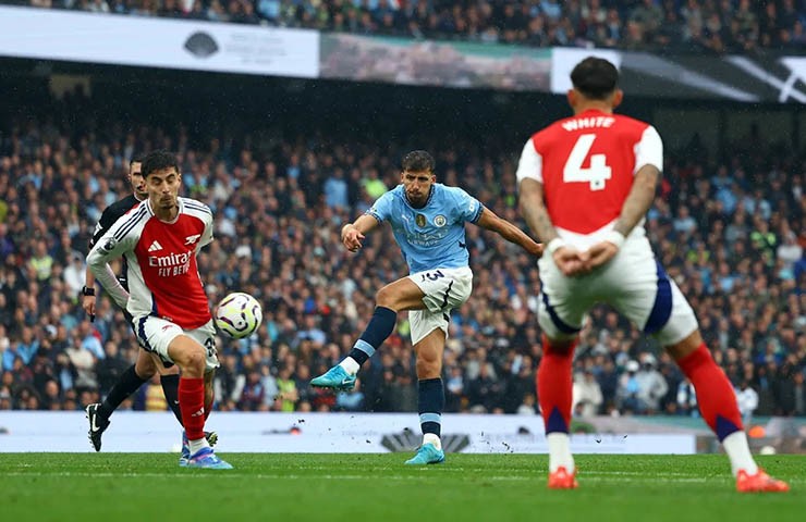 Trực tiếp bóng đá Man City - Arsenal: "Pháo thủ" đau đớn mất lợi thế (Hết giờ) - 6