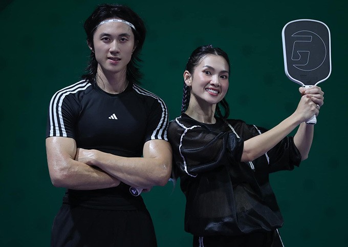 RayO và Anh Thư cùng nhau đi thi đấu pickleball hôm 7/9.