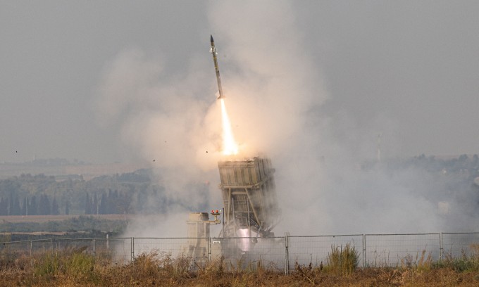 Hệ thống Vòm Sắt khai hỏa tên lửa đánh chặn rocket phóng từ Gaza tháng 8/2022. Ảnh: Times of Israel