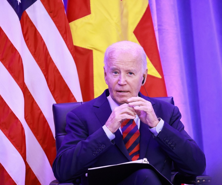 Tổng thống Mỹ Joe Biden phát biểu. Ảnh: TTXVN