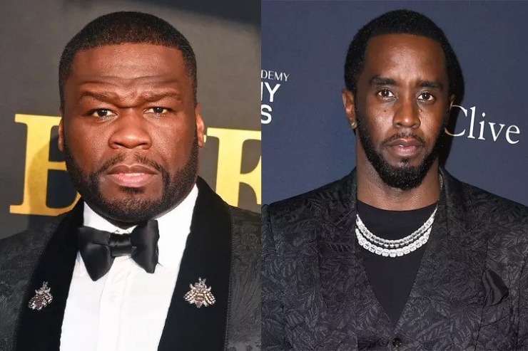 50 Cent và Diddy. Ảnh: FilmMagic, WireImage