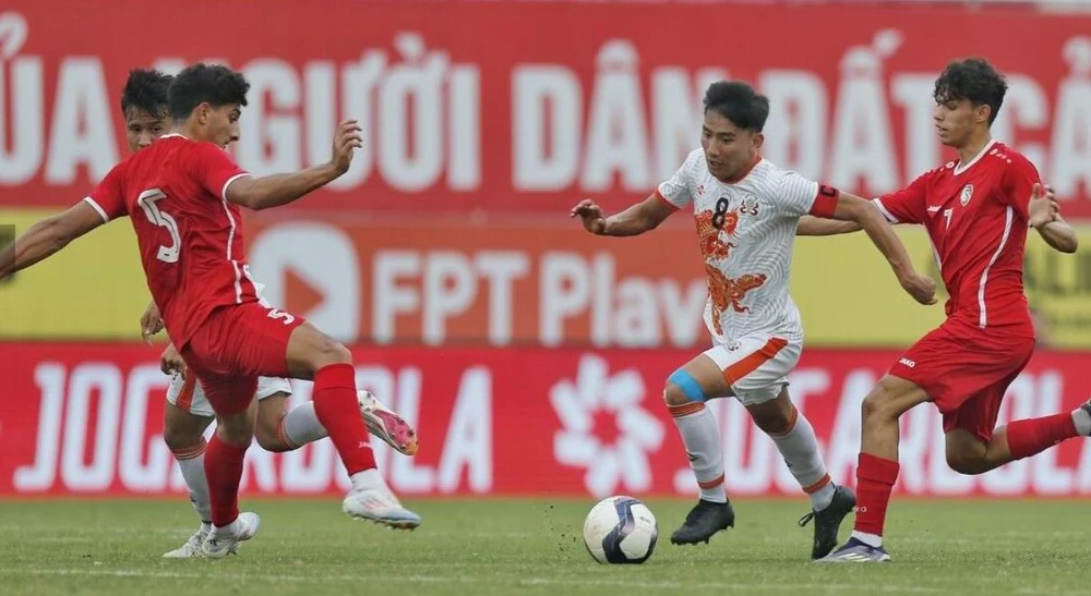 Syria bất ngờ chỉ thắng Bhutan đúng 1-0. Ảnh: CTP