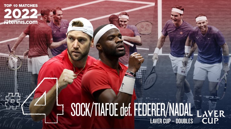 Sock (mũ trắng) thừa nhận bị ghét vì đánh bại Federer / Nadal ở Laver Cup 2022