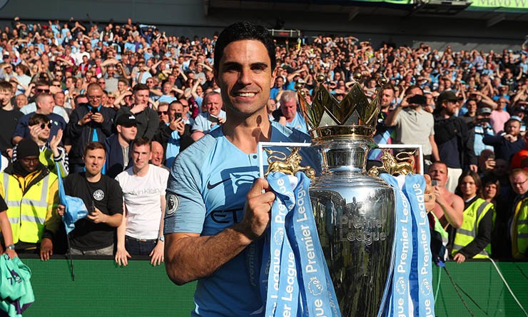 Arteta từng làm trợ lý cho Pep ở Man City