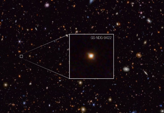 Vật thể lạ lùng mà James Webb ghi nhận là một thiên hà hoàn toàn khác các thiên hà đã biết - Ảnh: NASA/ESA/CSA