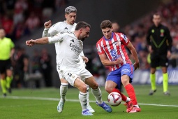 Video bóng đá Atletico - Real Madrid: Cầm vàng lại để vàng rơi (La Liga)