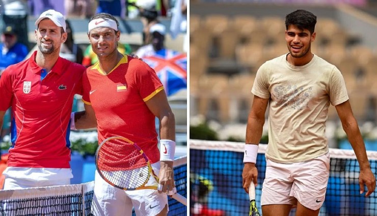 Djokovic y Nadal (izquierda) recibieron permiso especial para competir en las semifinales del Six Kings Slam en Arabia Saudita