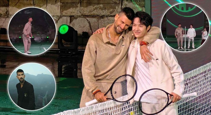 Djokovic và Wang Yibo "so vợt" trên Vạn Lý Trường Thành