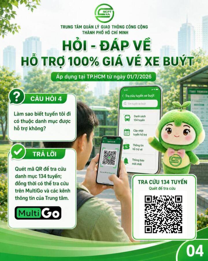 Xe buýt đón người dân đi lại miễn phí khắp TP.HCM từ hôm nay