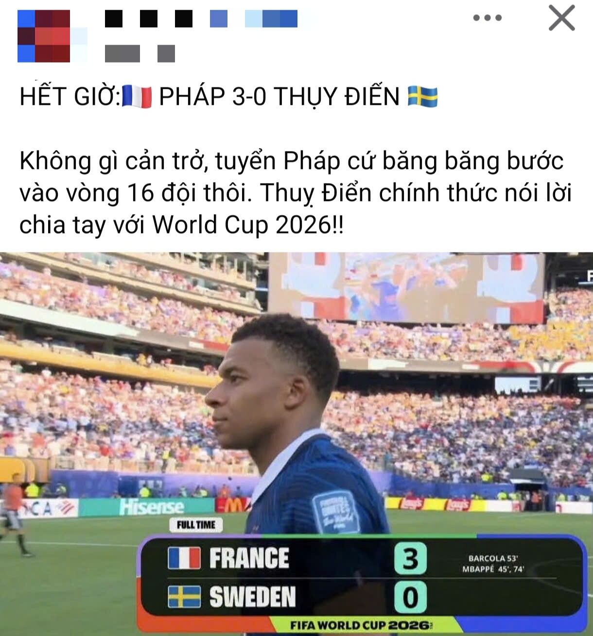 Mbappe và đồng đội đang "băng băng" trên hành trình tại World Cup 2026.
