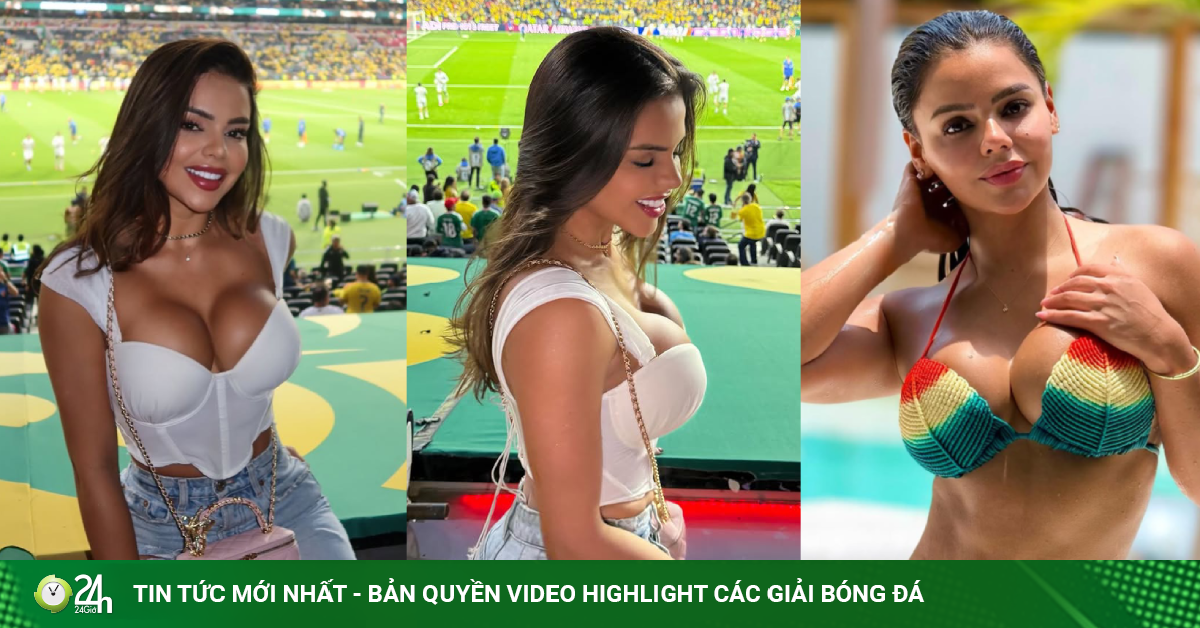 Mỹ nhân Colombia mặc áo o ép "vòng 1", được ví như "nữ thần World Cup 2026"