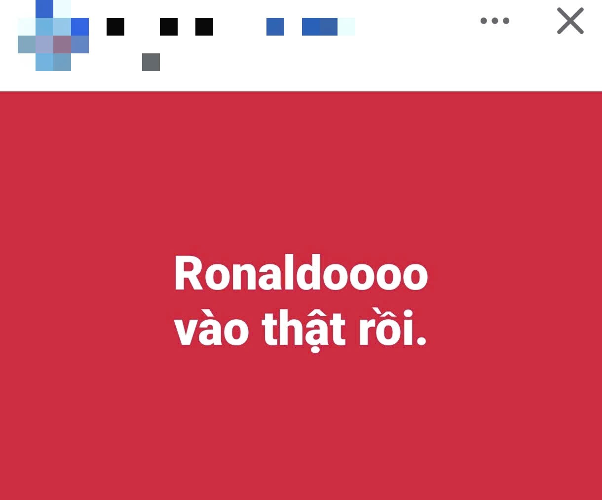 "Vào thật rồi".