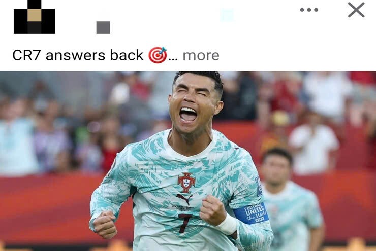 CR7 trở lại.