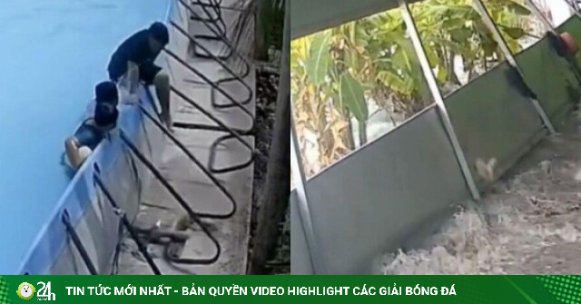 Cảnh 'khối nghỉ hè' phá sập hồ bơi, cuốn trôi đồ đạc khiến dân mạng ngẩn ngơ