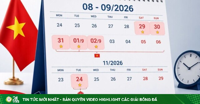 Chi tiết lịch nghỉ lễ Quốc khánh 2/9 và Ngày Văn hóa Việt Nam 24/11