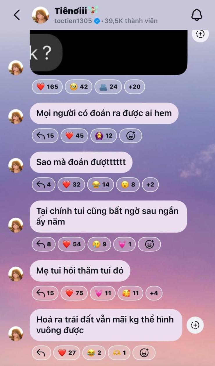 Tóc Tiên từng xúc động khi nhận được tin nhắn từ mẹ.
