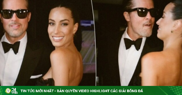Brad Pitt và bạn gái tình tứ khi đi đám cưới Taylor Swift