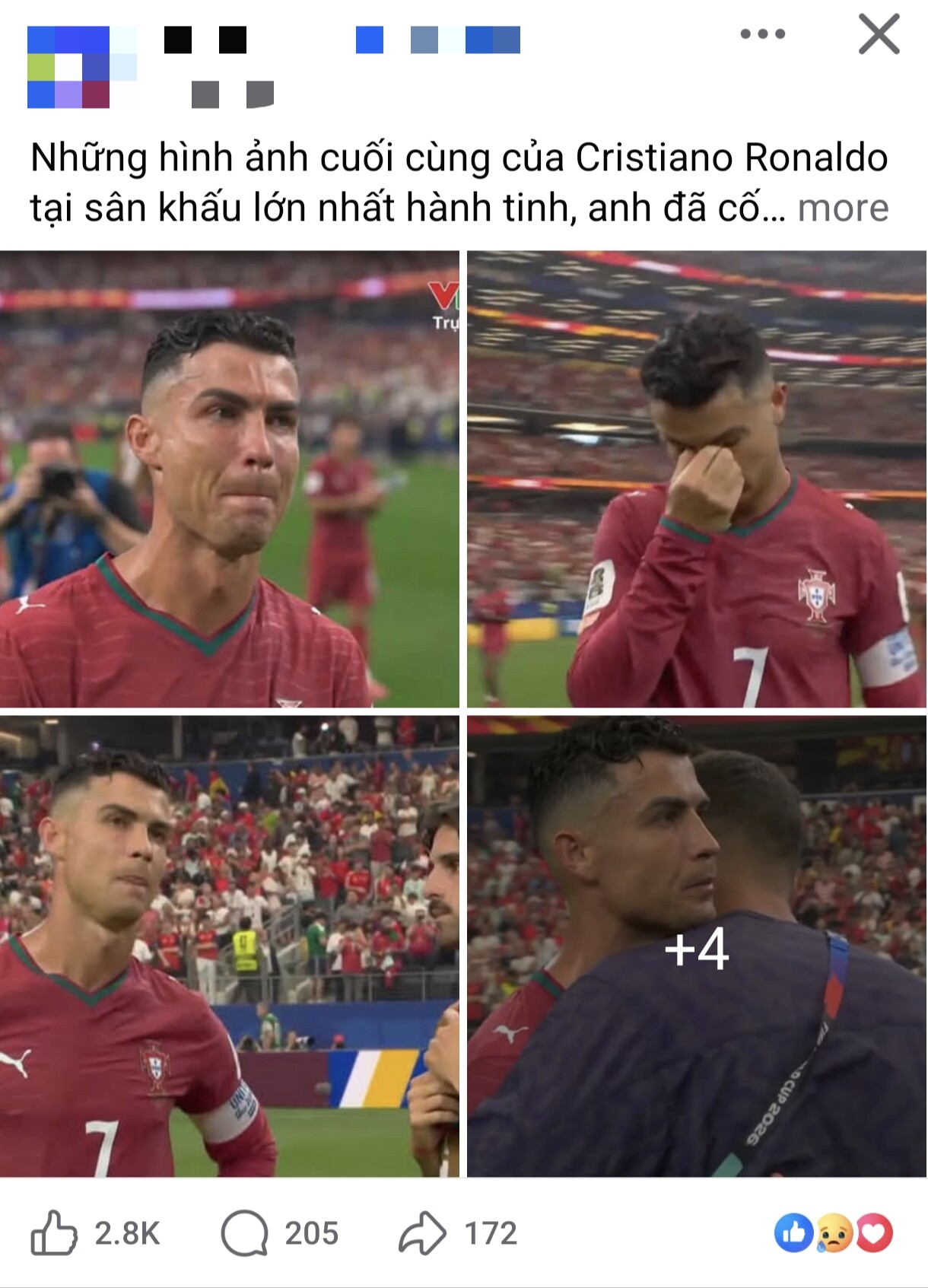  Những hình ảnh cuối cùng của CR7 tại World Cup 2026.