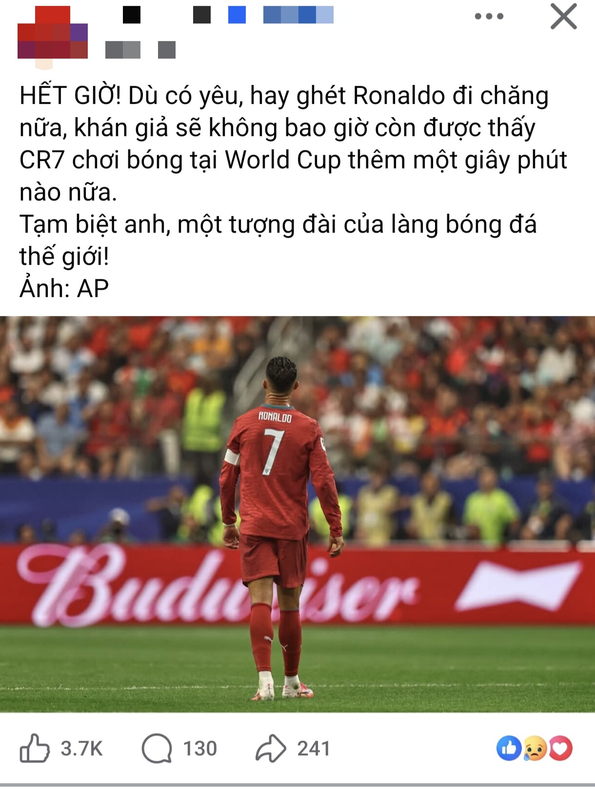  CR7 mãi là tượng đài của làng túc cầu.