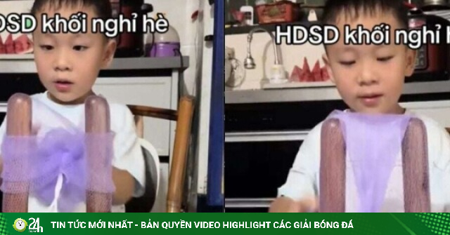 Clip 'hướng dẫn sử dụng khối nghỉ hè' hút 6 triệu view nhờ công nhân nhí 6 tuổi