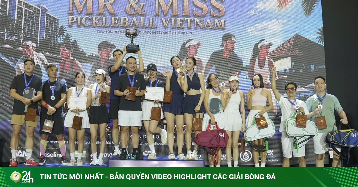 Hoa khôi pickleball Đặng Yến vô địch giải 400 triệu đồng, á hậu Ánh Vương được vinh danh