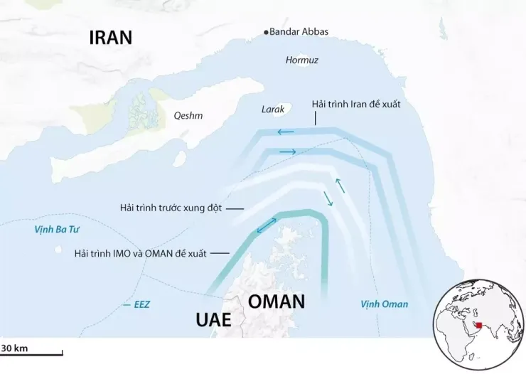 Cố vấn Iran: Eo biển Hormuz quan trọng hơn vũ khí hạt nhân