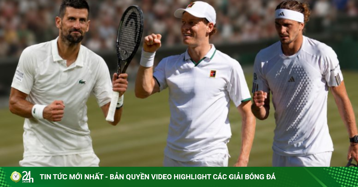 Zverev chiếm số 2 của Alcaraz, Djokovic thăng tiến sau Wimbledon (Bảng xếp hạng tennis 13/7)