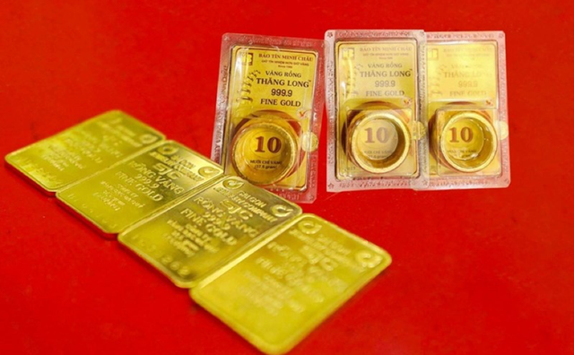 Vàng miếng SJC được điều chỉnh tăng 1 triệu đồng/lượng ở cả chiều mua vào và bán ra