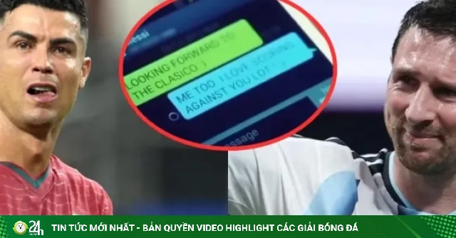 Viral lại khoảnh khắc Messi - Ronaldo nhắn tin cho nhau, dân tình hoài niệm một điều