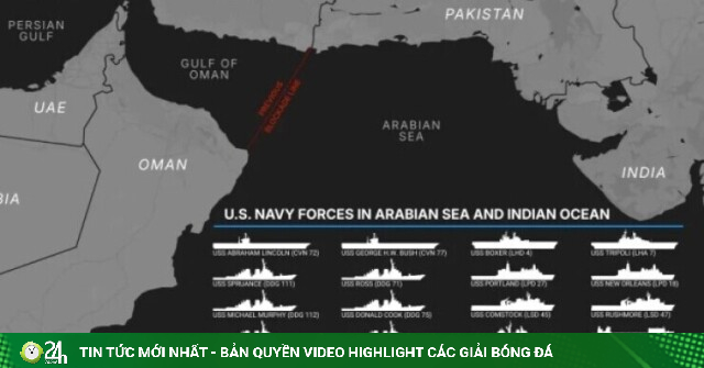 Bên trong dàn tàu chiến Mỹ siết phong tỏa Iran