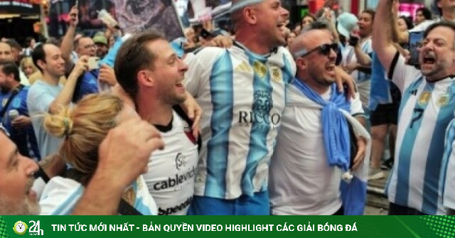 Chung kết World Cup: Sắc màu Argentina phủ kín Quảng trường Thời đại ở New York