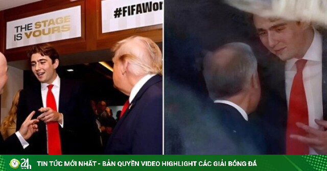 'Fan cuồng bóng đá' Barron Trump xuất hiện cùng bố mẹ ở chung kết World Cup