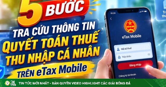 5 bước tra cứu thông tin quyết toán thuế thu nhập cá nhân trên eTax Mobile