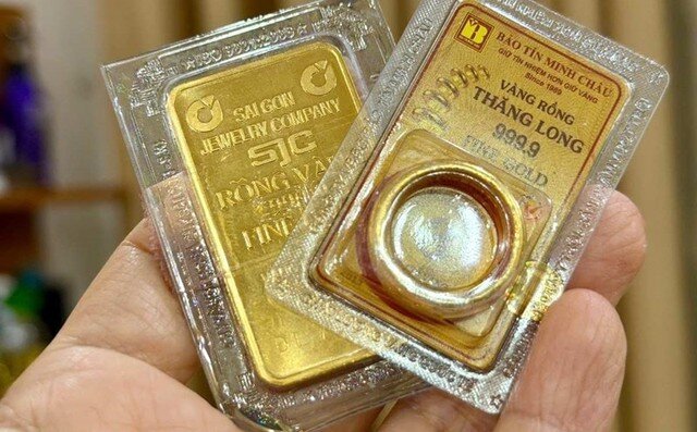 Giá vàng miếng SJC được niêm yết ở mức 143-146 triệu đồng/lượng