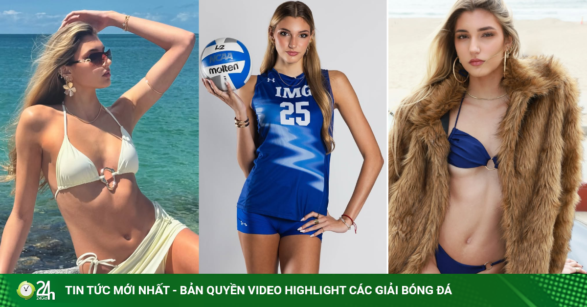 Chân dài bóng chuyền cao 2m01 đẹp hoàn hảo như AI, sở hữu thành tích ai cũng nể
