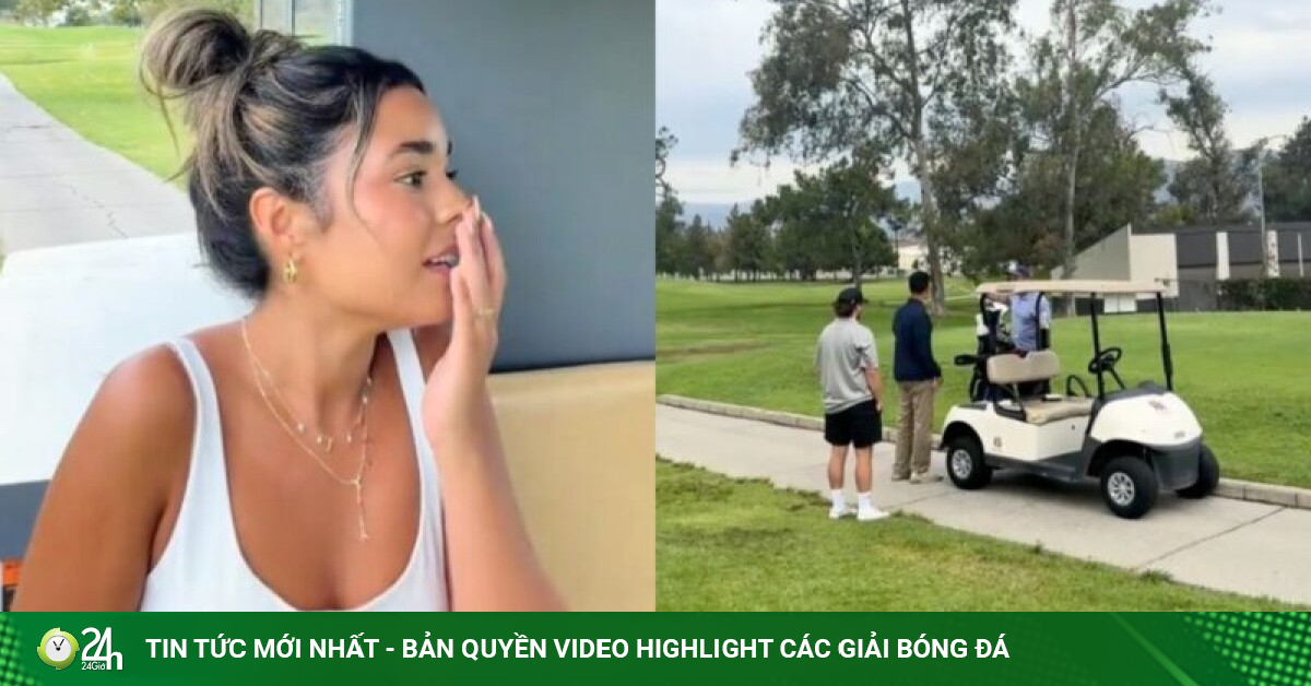 Chấn động: Nam VĐV cố tình làm chuyện thiếu tế nhị trước mặt người đẹp sân golf